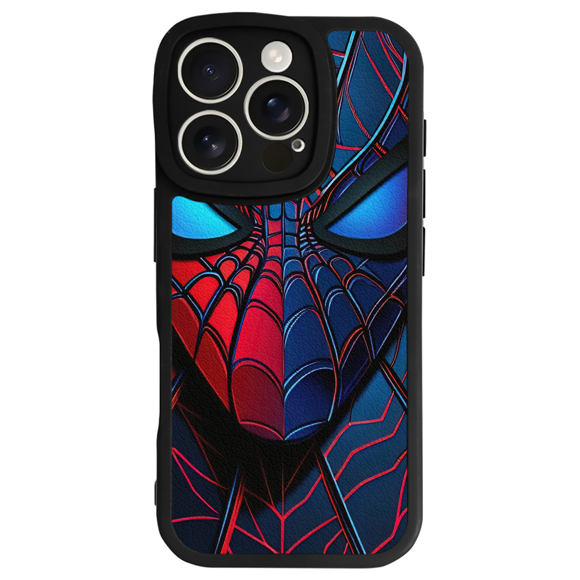 （画像用） Spider Man スパイダーマン 【iPhone 16シリーズ対応】シリコンスマホケース（レザー調） 材質：シリコン